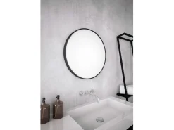Lustro ścienne Nico Black 60 cm okrągłe czarne