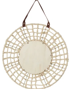 Lustro ścienne okrągłe plecione ø 60 cm