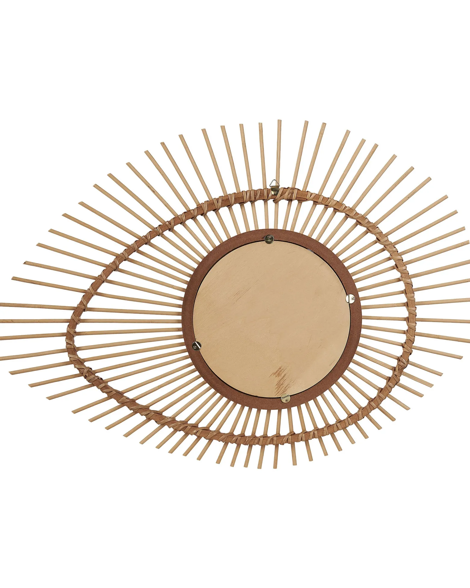 Lustro ścienne owalne bambus 63x45cm