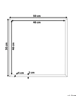 Lustro ścienne wiszące 50 cm czarne