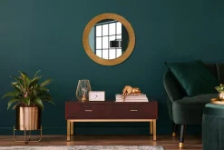 Lustro dekoracyjne Ścienne fi60 okrągłeVintage loft styl