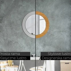 Lustro dekoracyjne Ścienne fi60 okrągłeVintage loft styl