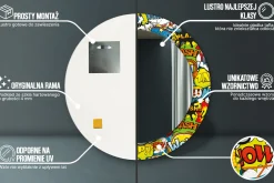 Lustro dekoracyjne Ścienne fi60 okrągłeKomiks