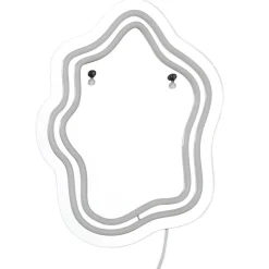 Lustro LED z neonowym oświetleniem nowoczesny design