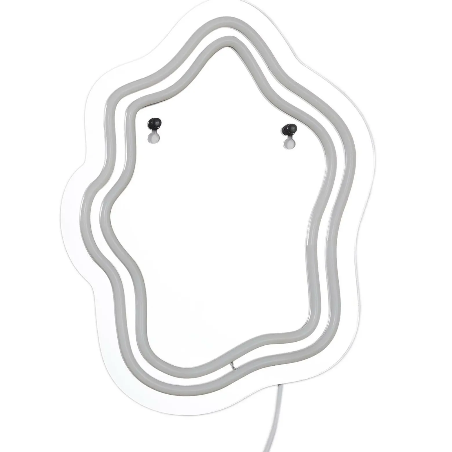 Lustro LED z neonowym oświetleniem nowoczesny design