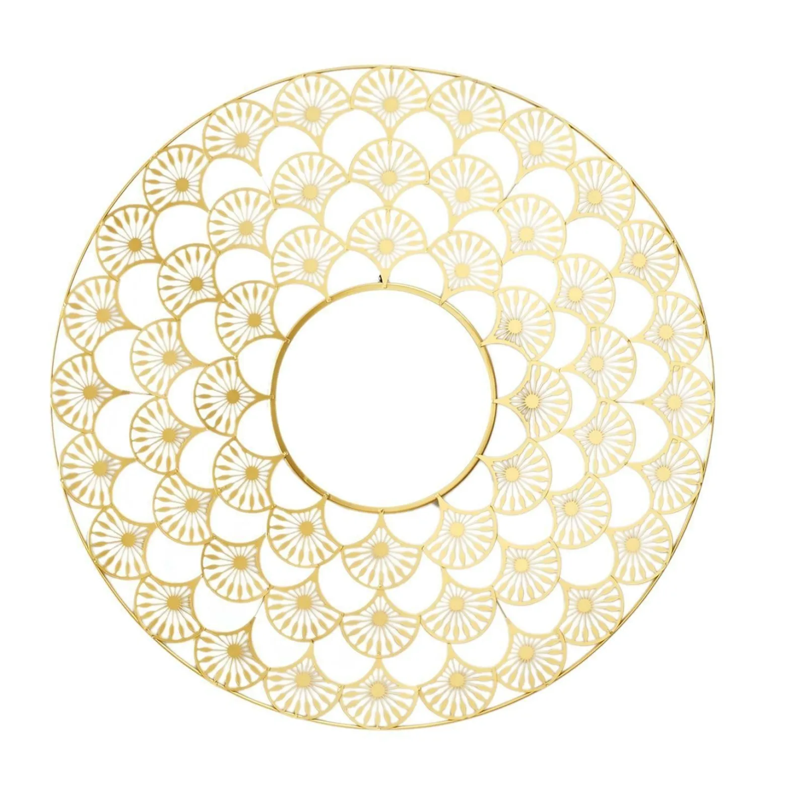 Lustro Mandala 70cm złota