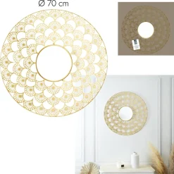 Lustro Mandala 70cm złota