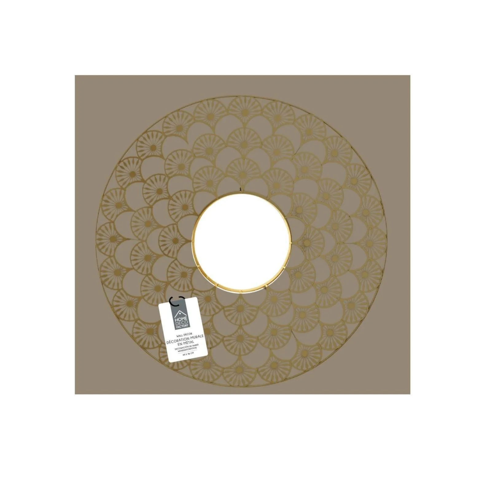 Lustro Mandala 70cm złota