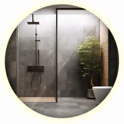 Lustro Nowoczesne Ledowe | Wallfluent | 50 cm | Neutralne światło