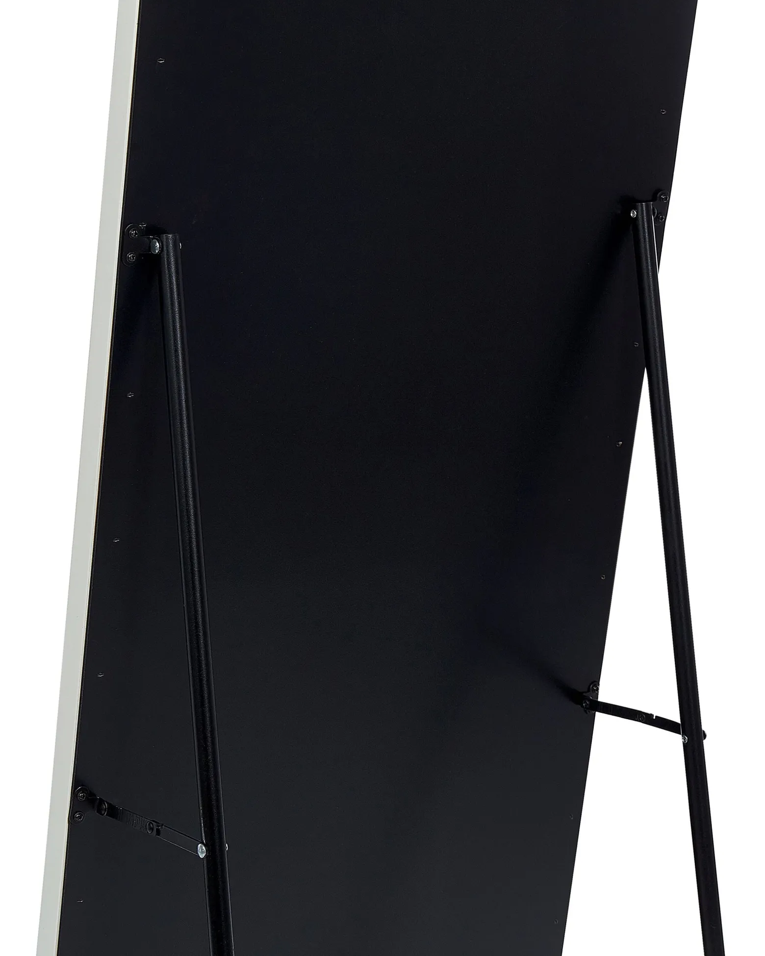 Lustro podłogowe ekoskóra 50 x 150 cm białe