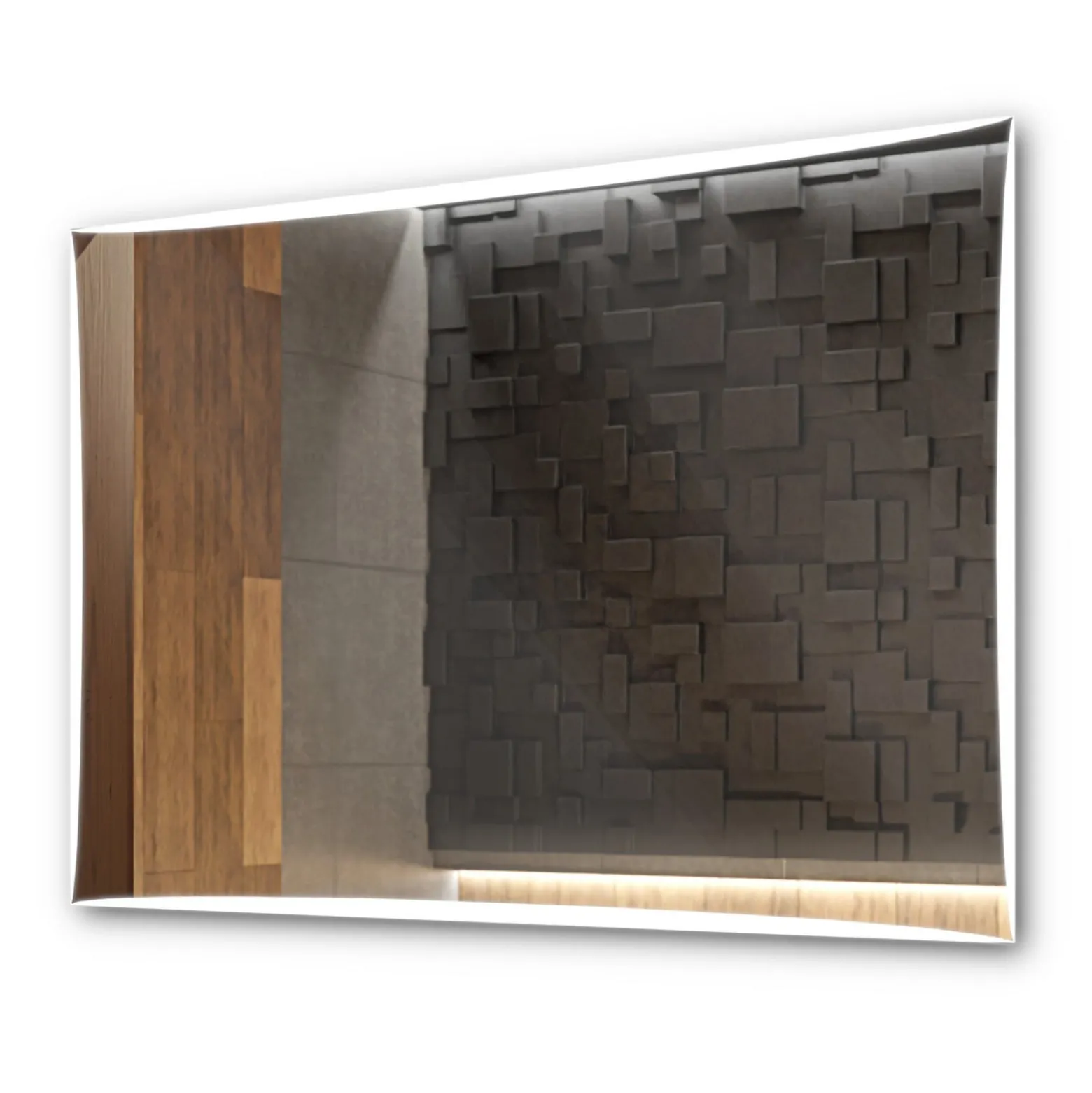 Lustro Podświetlane Led Lisbona - 70Cm, 50Cm