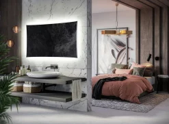 Lustro Podświetlane Led Lisbona - 70Cm, 50Cm