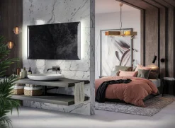 Lustro Podświetlane Led Praga - 70Cm, 50Cm