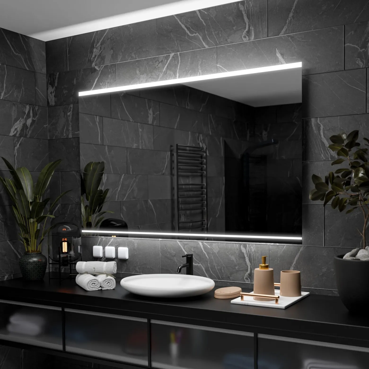 Lustro Podświetlane Led Seoul - 70Cm, 50Cm