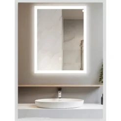 Lustro podświetlane LED 39x50 cm COSMO Antypara, Zmiana Barwy