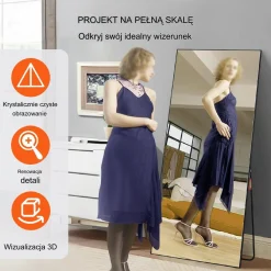 Lustro stojące do przymierzalni salonu garderoby i sypialni