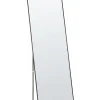Lustro stojące z ramą czarną 50 x 156 cm