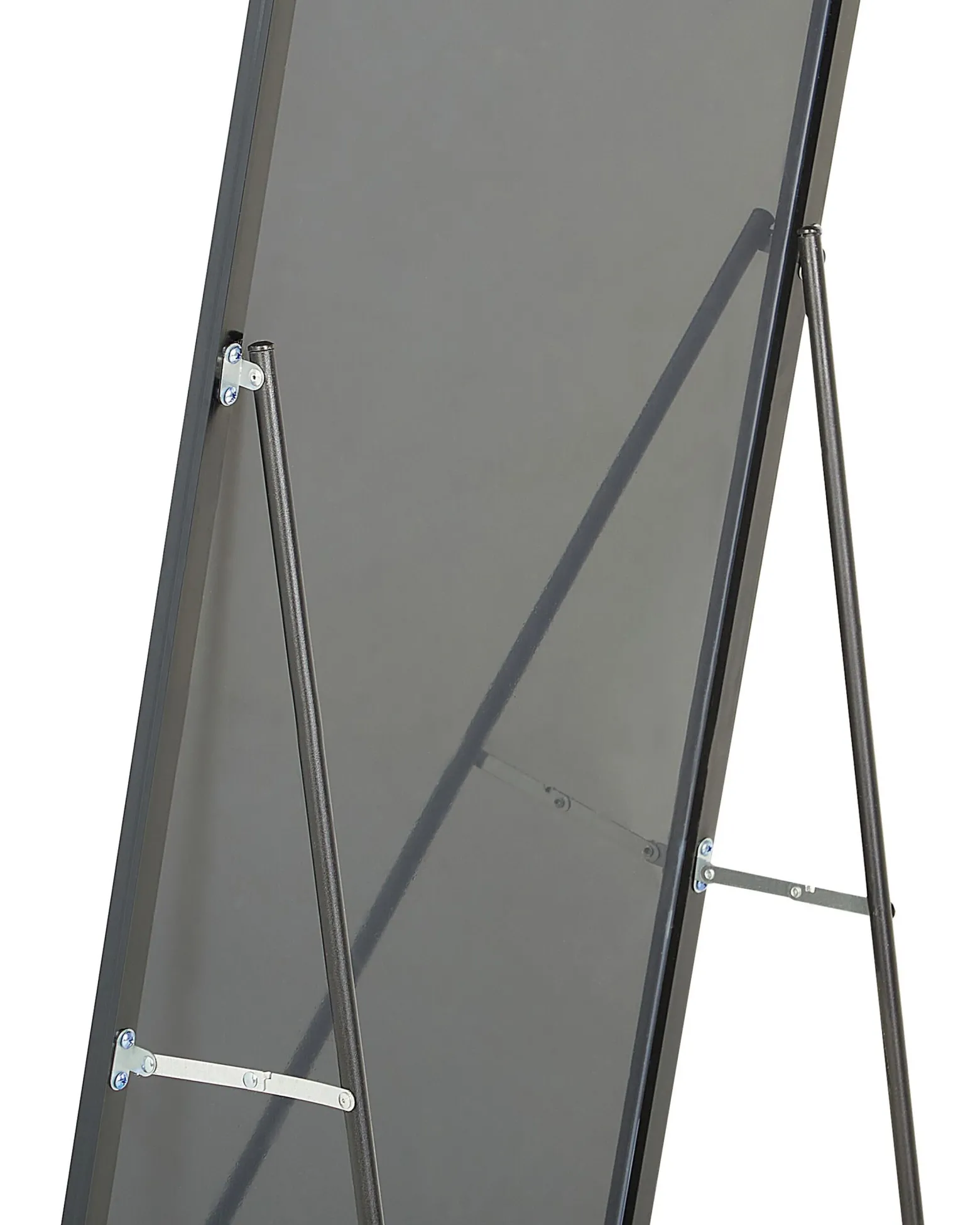 Lustro stojące z ramą czarną 50 x 156 cm