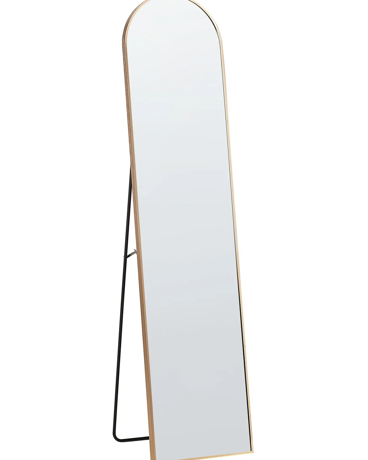 Lustro stojące z ramą złotą 36 x 150 cm