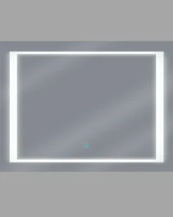 Lustro wiszące ścienne LED 60x80 srebrne
