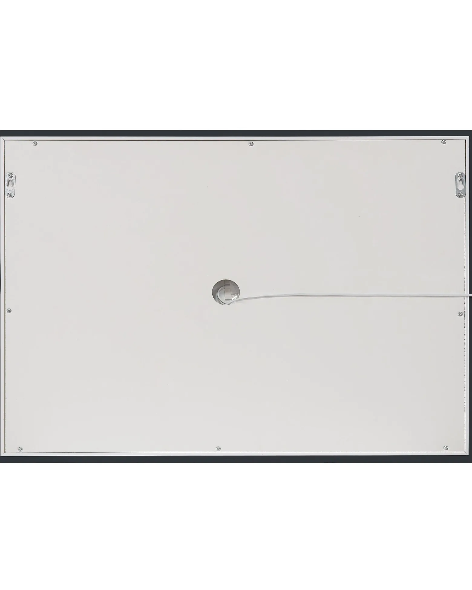 Lustro wiszące ścienne LED 60x80 srebrne