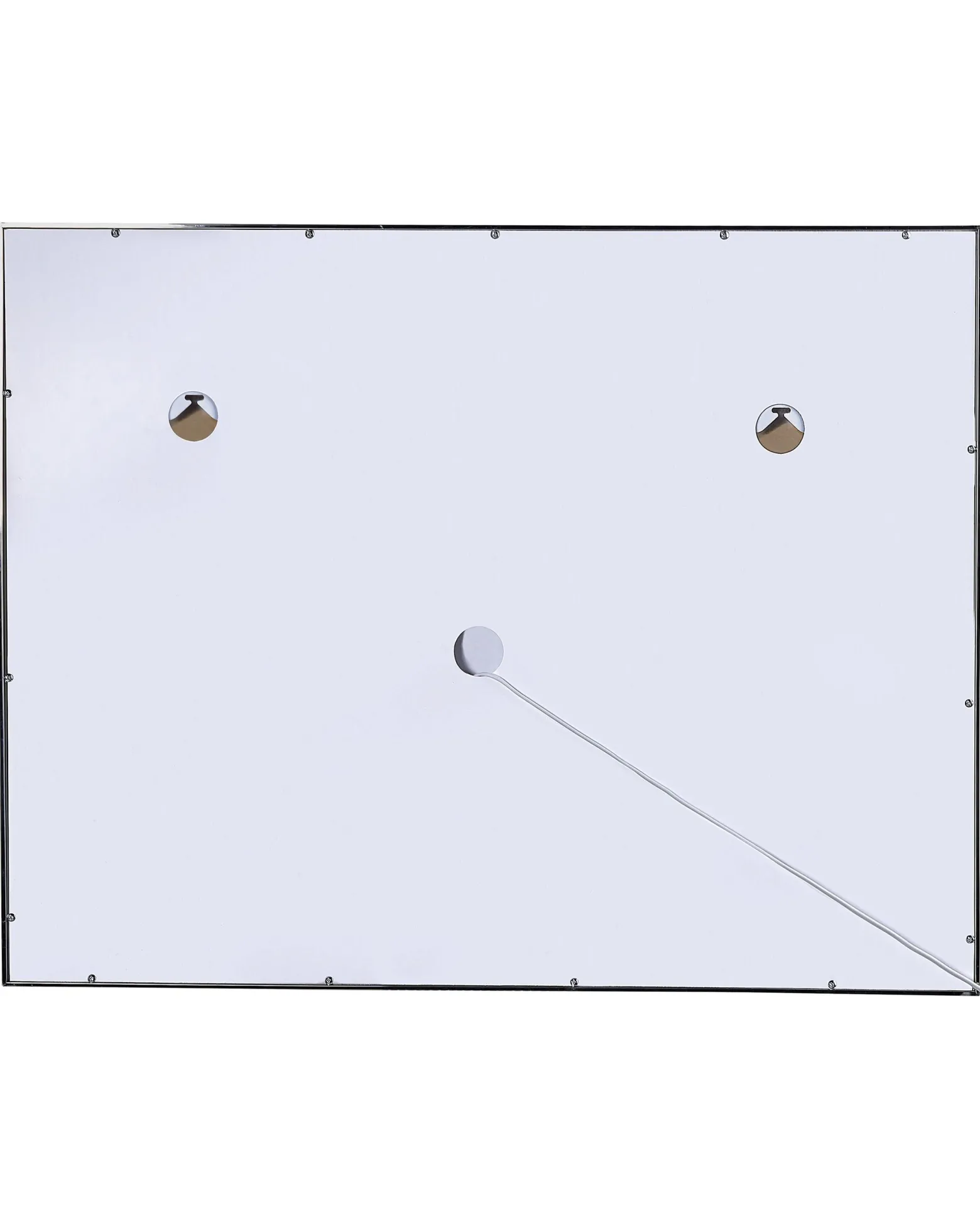 Lustro wiszące ścienne LED 90x70 srebrne