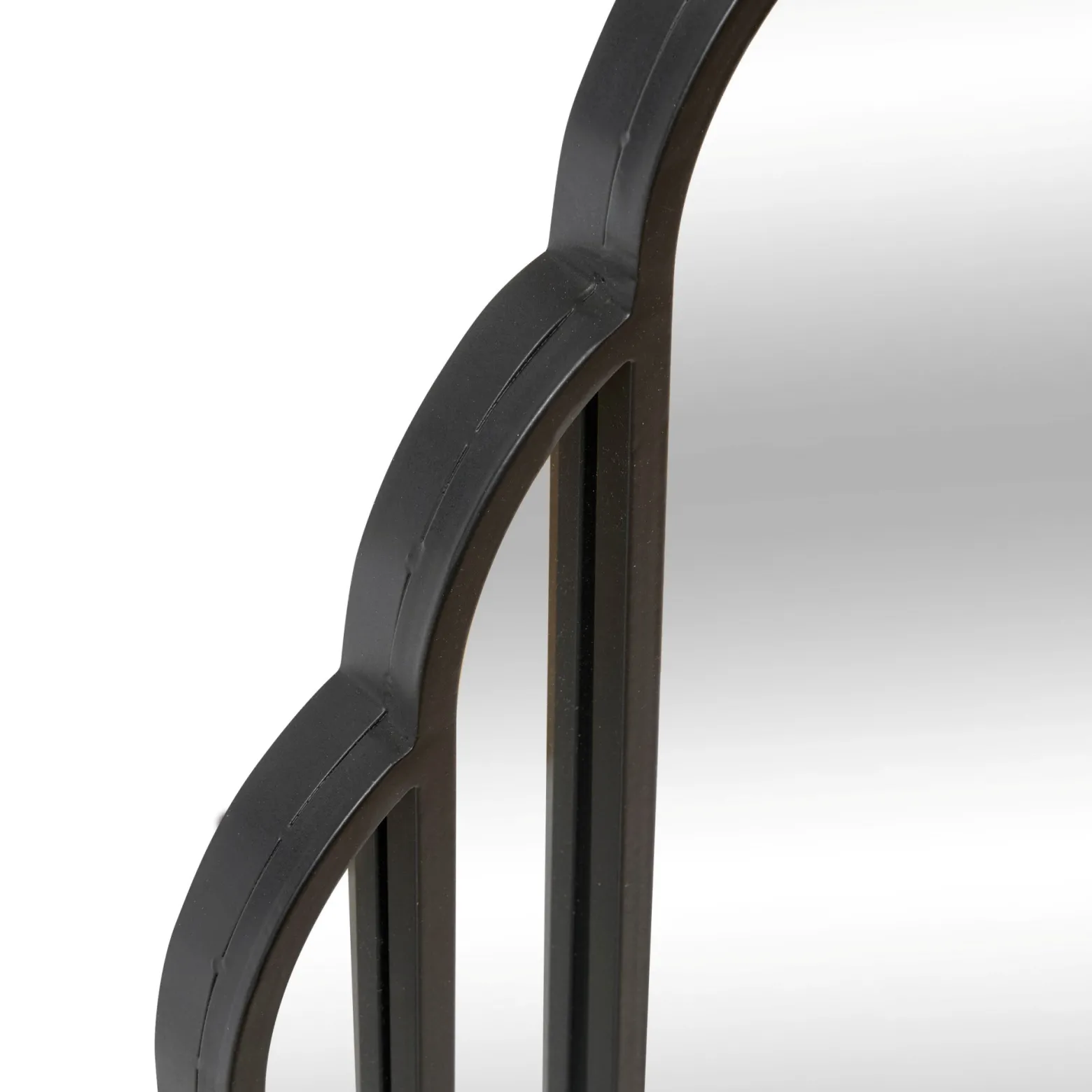 Lustro wiszące duże art deco BENEDITA, metalowa rama, 50,5 x 100,3 cm
