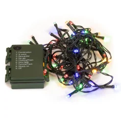 Mała choinka sztuczna 90 cm z lampkami choinkowymi 50 LED multikolor