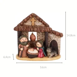 Mała scenka Bożonarodzeniowa, 15 cm