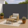 Markiza boczna tarasowa 400x180 cm roleta na balkon wysuwana osłona grafit