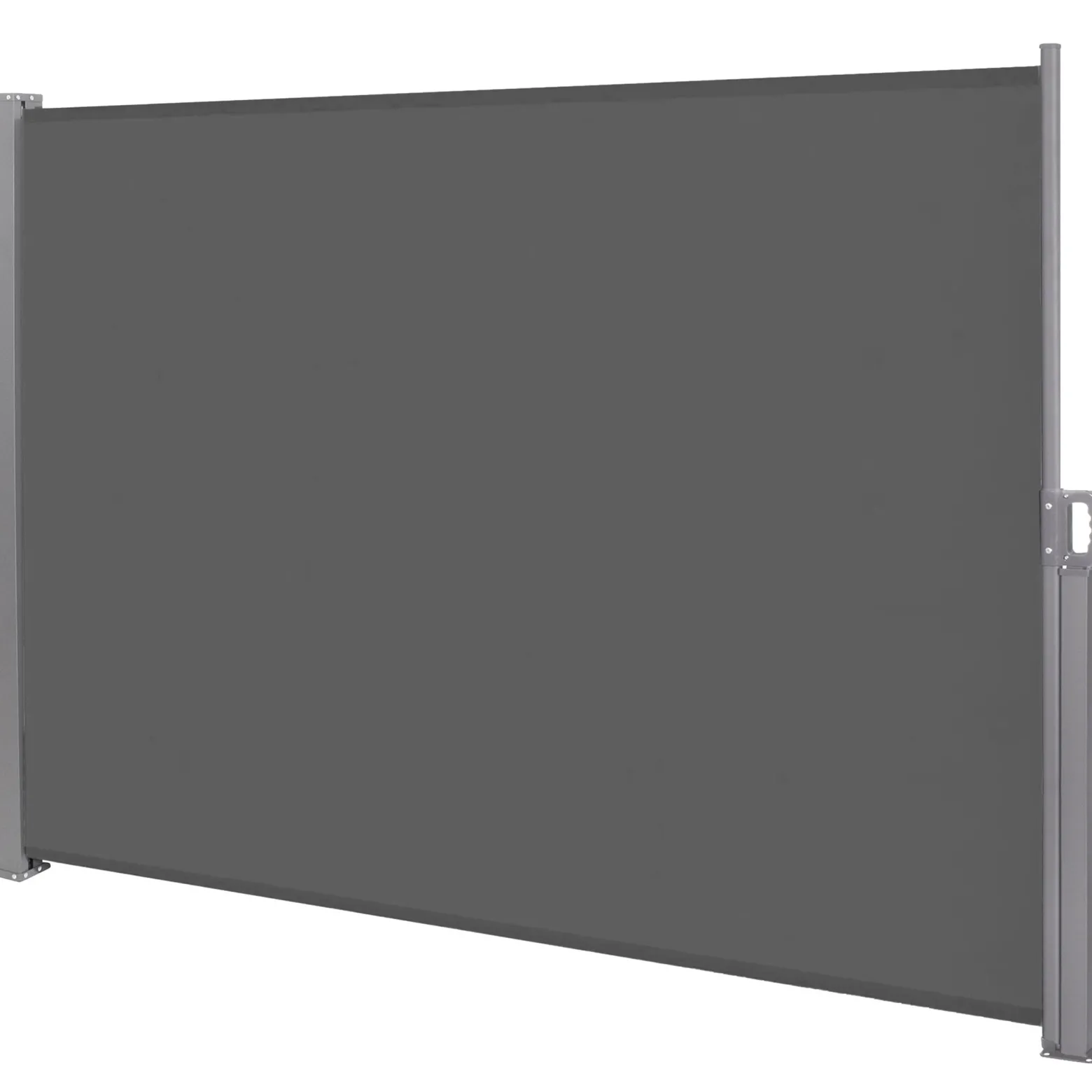 Markiza boczna tarasowa 400x180 cm roleta na balkon wysuwana osłona grafit