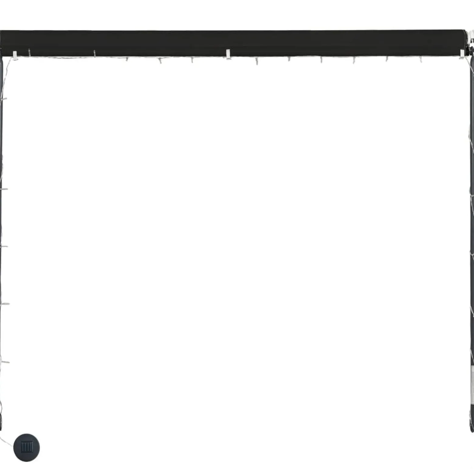 Markiza Tarasowa Balkonowa Ogrodowa Zwijana Zadaszenie LED 250 x 150 cm