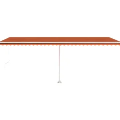 Markiza Tarasowa Balkonowa Ręcznie Zwijana Roleta Zadaszenie LED 600x300 cm