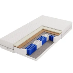 Materac sprężonowy kieszeniowy 7 stref - twardość H3|H4 - LAVELA 80x200 cm