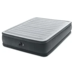 Materac dmuchany dwuosobowy Intex 64414ND welurowy z pompką 230V