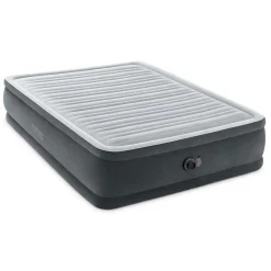 Materac dmuchany dwuosobowy Intex 64414ND welurowy z pompką 230V