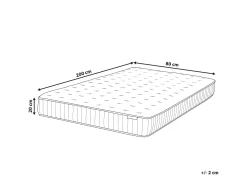 Materac kieszeniowy 80 x 200 cm średni