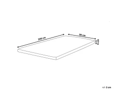 Materac nawierzchniowy topper piankowy 90x200 cm
