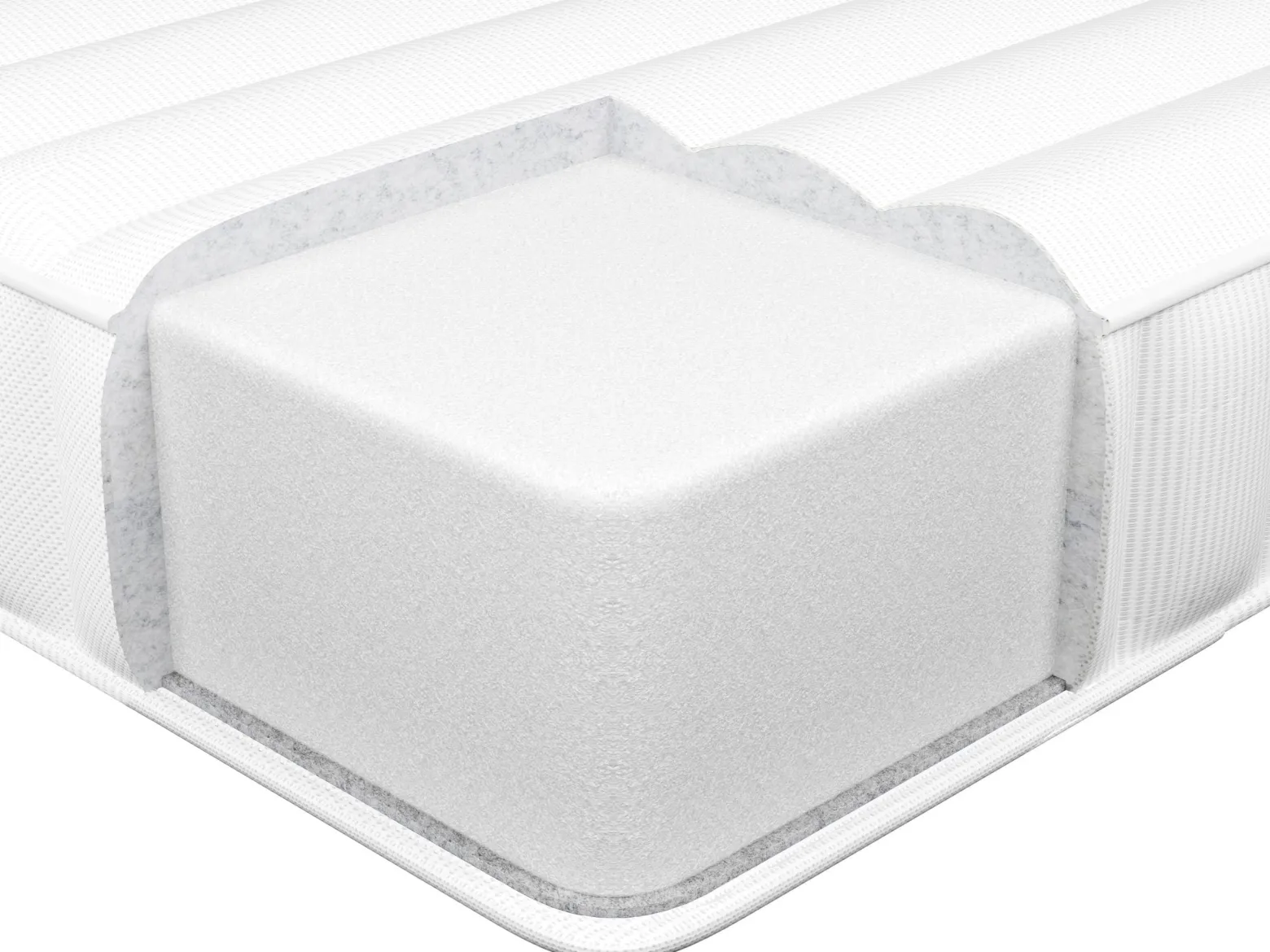 Materac pianka memory 80 x 200 cm średnia twardość