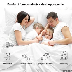 Materac sprężonowy kieszeniowy 7 stref - twardość H3 - SILVA 80x200 cm