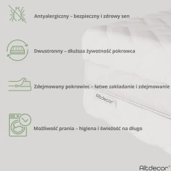 Materac sprężonowy kieszeniowy 7 stref - twardość H3|H4 - LAVELA 80x200 cm