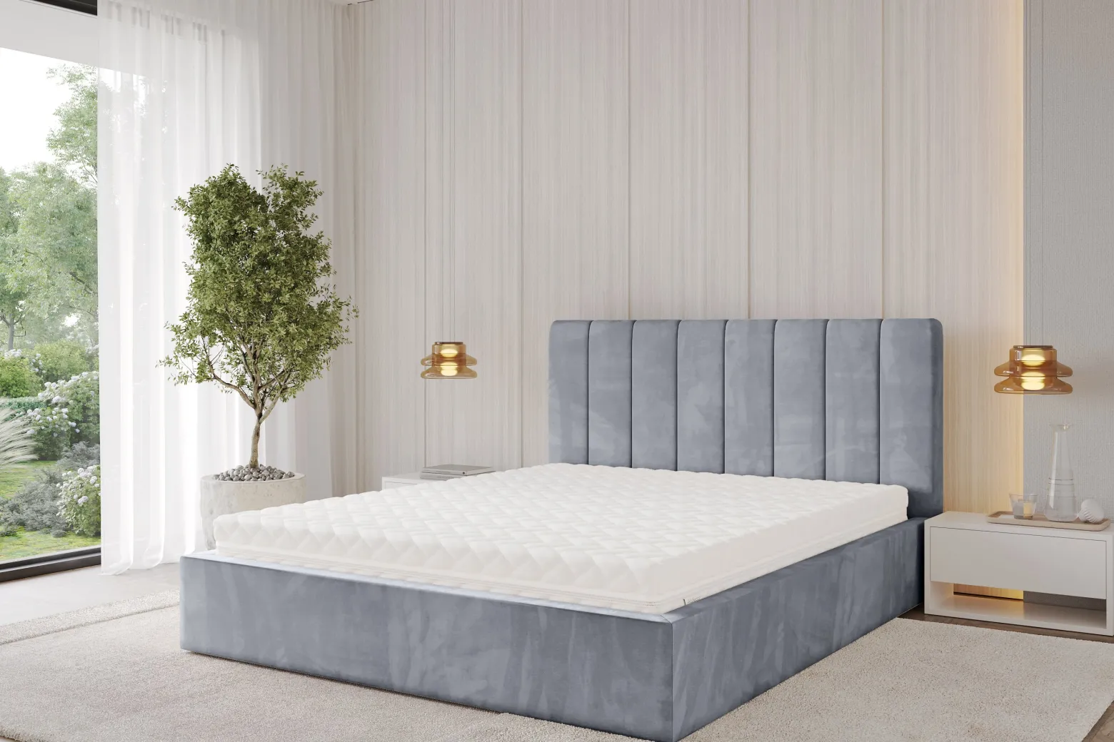 Materac sprężonowy kieszeniowy 7 stref - twardość H3|H4 - LAVELA 80x200 cm