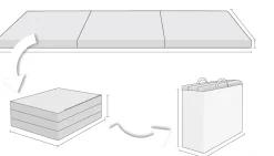 Materac turystyczny 180/80/6 C