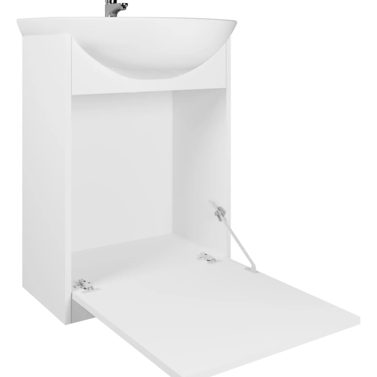Meble łazienkowe SILDO LED czarny / dąb artisan