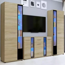 Meblościanka dąb sonoma CUBE XL