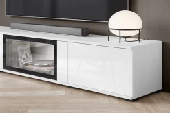 Meblościanka FARO w kolorze biały/biały połysk