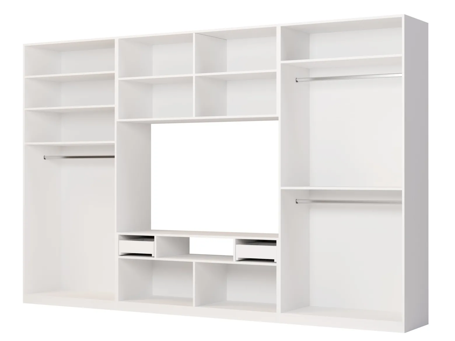 Meblościanka Scandi Biel 350 cm