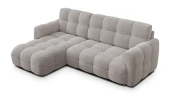 MELLOW sofa narożna 3 osobowa lewa, beżowa