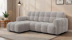 MELLOW sofa narożna 3 osobowa lewa, beżowa