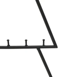 Metalowa choinka świąteczna do dekoracji czarna 60 cm